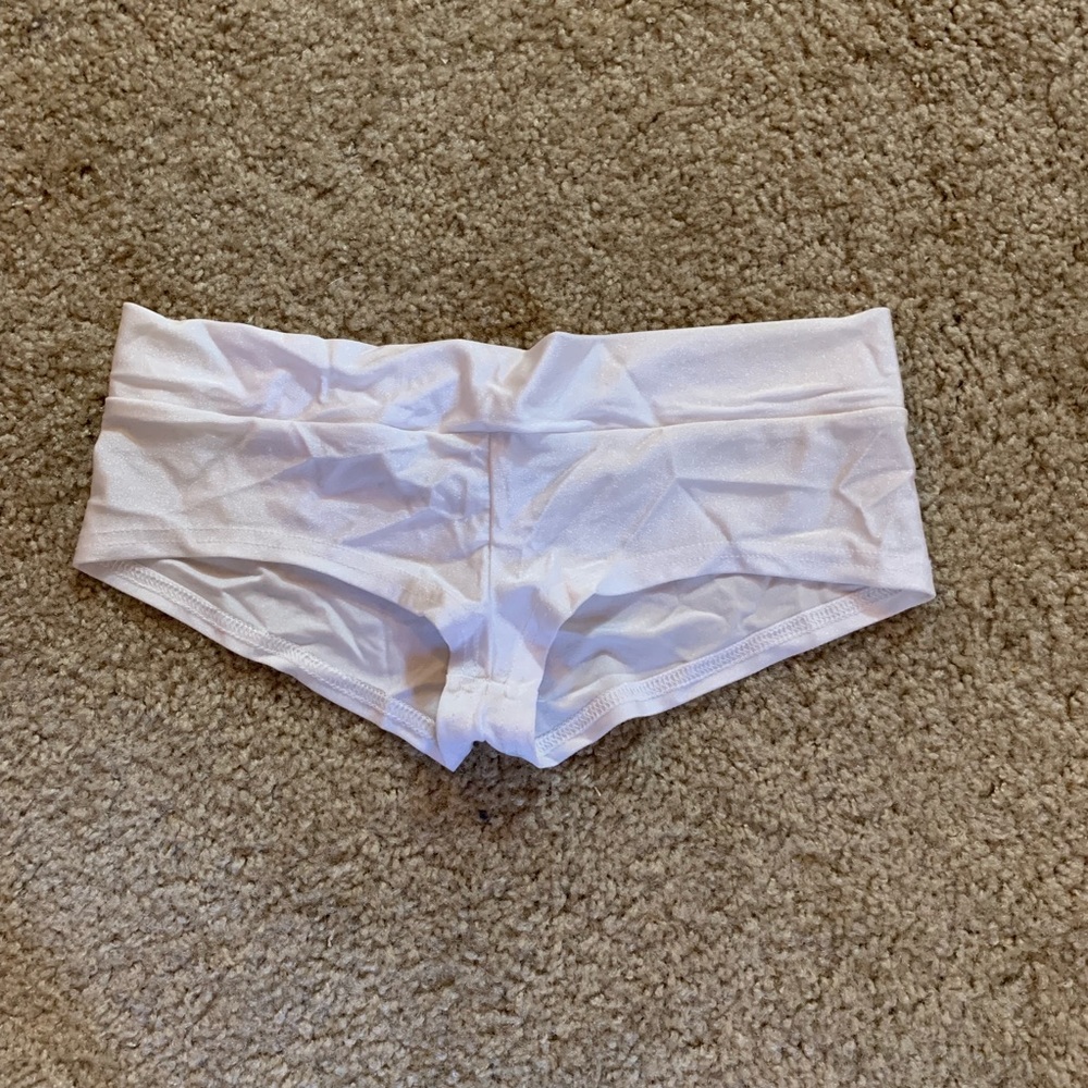White IHeartRaves Booty Shorts